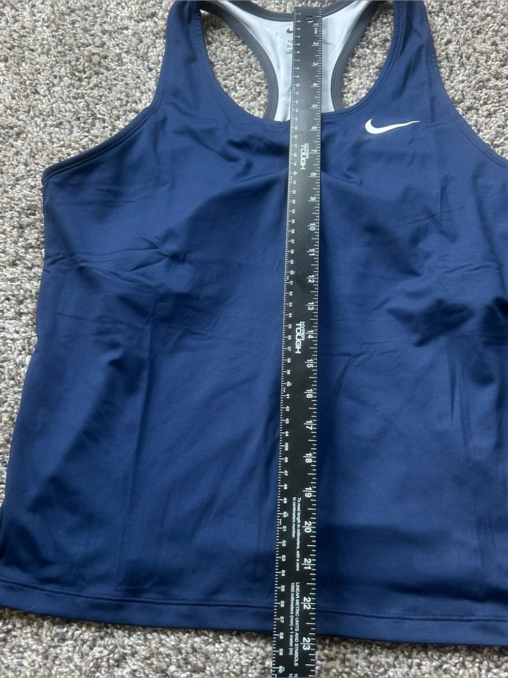 Nike Airborne Bra Tank Top Shirt Support Padded Blue Womens XL CV2733-420 - Picture 3 of 8